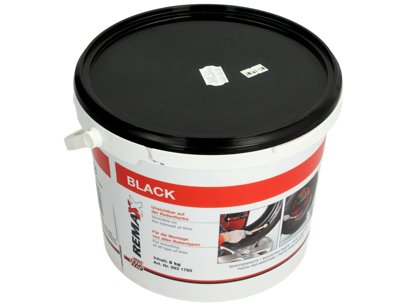 5Kg schwarze Reifen Montage Paste Montagepaste Montierpaste + 30mm